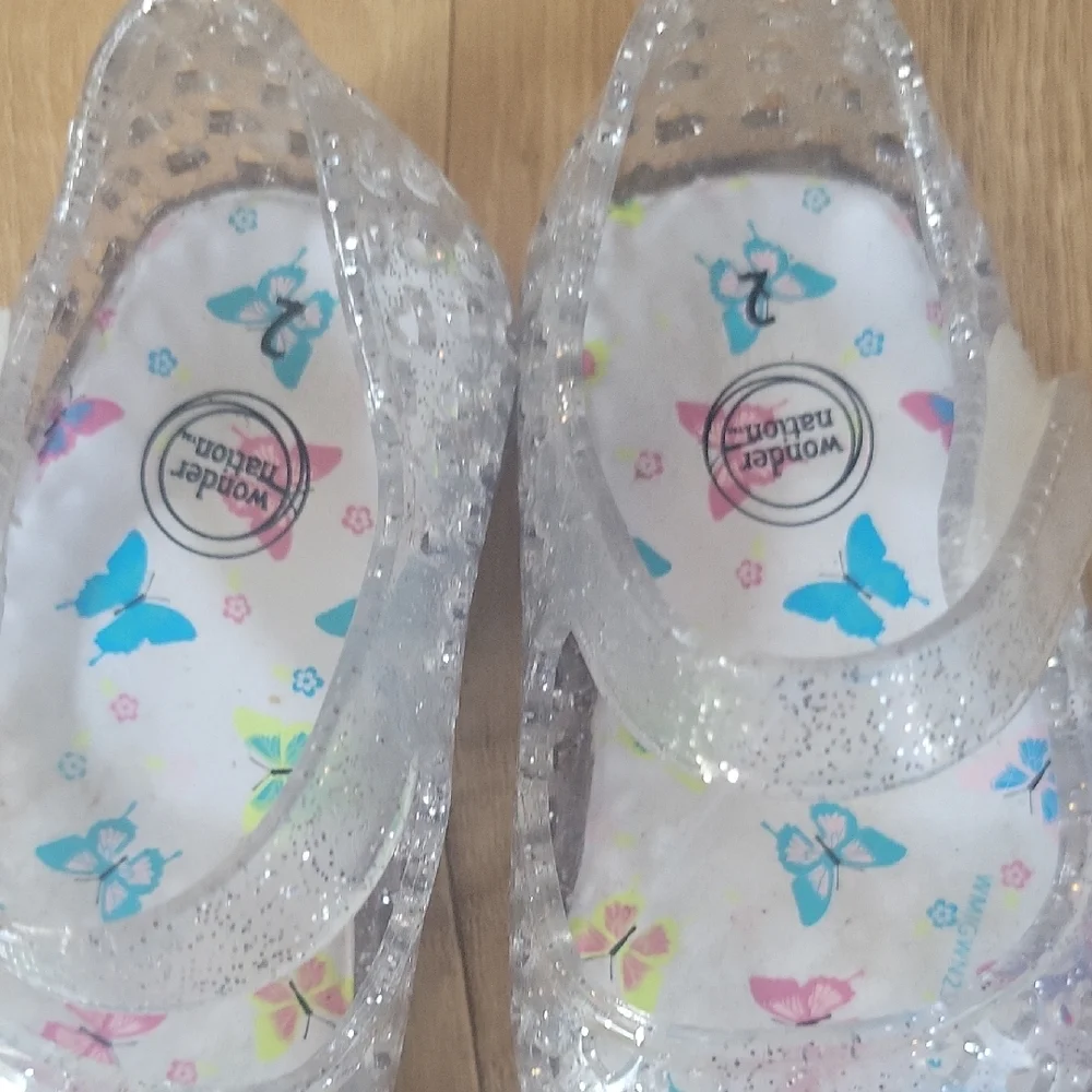 Wonder Nation Sparkling Clear Dress Shoes